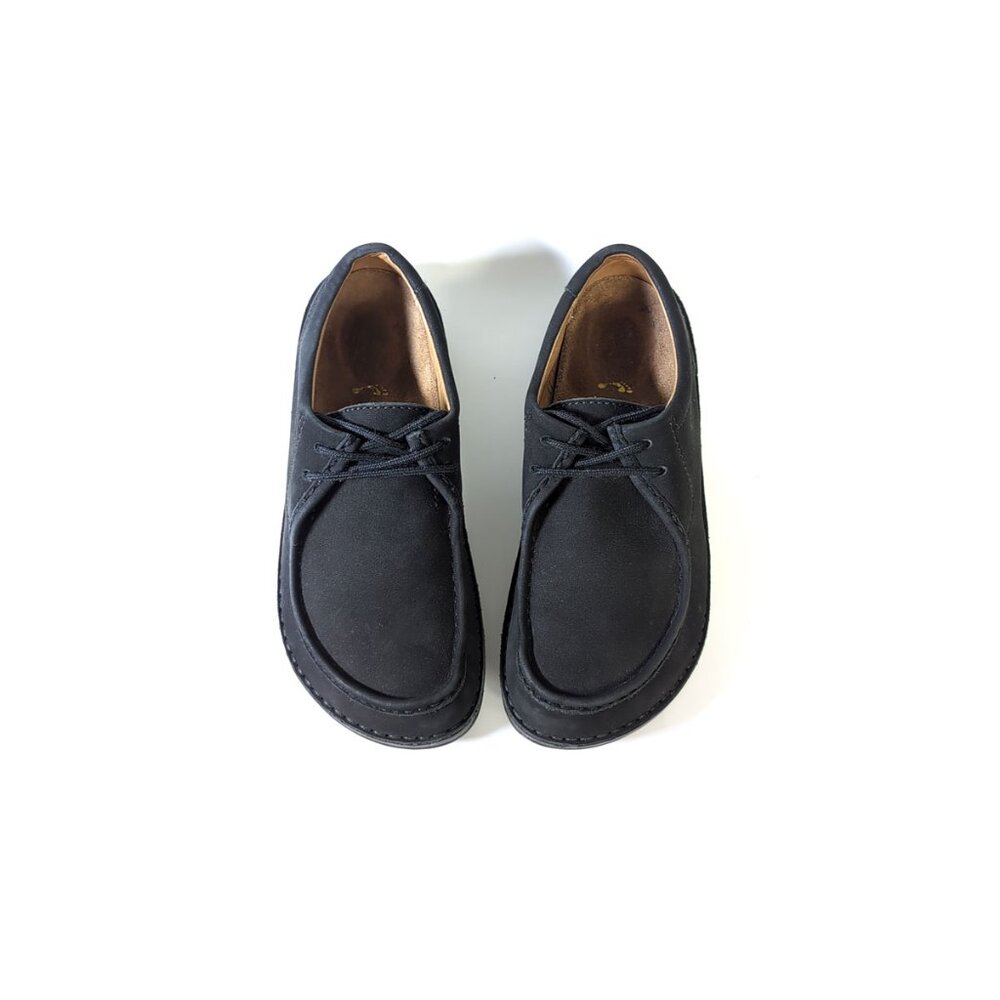 BIRKENSTOCK 37 Black Nubuck Moccasin Oxford Loafer Womens Size 6